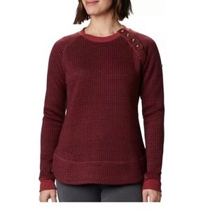 NWT Columbia Women's Burgundy Chillin Sweater SZ Small